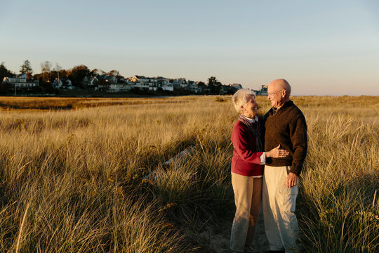 Senior Couple on Autumn Walk