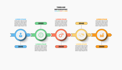 Business data visualization. timeline infographic icons designed for abstract background template milestone element modern diagram process technology digital marketing data presentation chart Vector