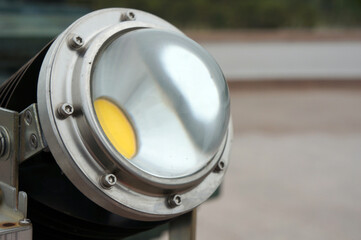  Led lamp projector lens technologies background. Eco lamp. Energy efficiency concept                              