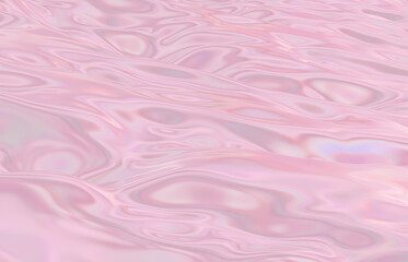 Abstract geometric iridescent texture background. liquid. 3d render. 