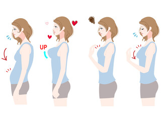 女性のバストアップと胸の悩みセット