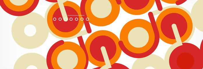Circles and lines abstract background for covers, banners, flyers and posters and other templates