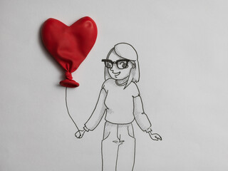 Girl with Balloon