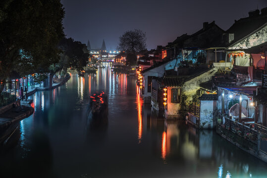 Chinese traditional water town,the world heritage,XiTang,YongJia,ZheJiang,China