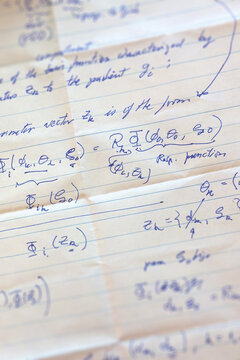 PhD level mathematics on a notepaper