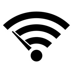 Transfer rate bandwidth of Internet concept, Data consumption vector Glyph icon Design, Data Center and Web Hosting Symbol on White background 