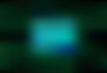 Dark Green vector blurred shine abstract texture.