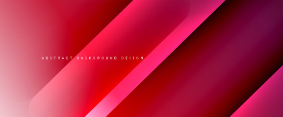 Fototapeta premium Fluid gradients with dynamic diagonal lines abstract background. Bright colors with dynamic light and shadow effects. Vector wallpaper or poster