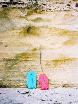 Boogie Boards on Solana Beach