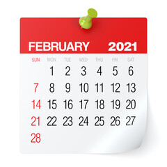 February 2021 - Calendar