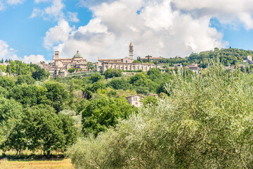 Fototapeta na wymiar View at the Assisi town in Italy,Umbria