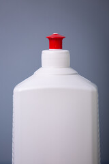 empty clean white bottle for antiseptic