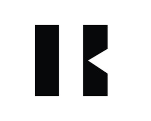 k initial logo letter designs