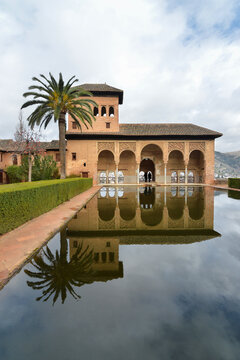 Reflecting pool in front of Palacio del Partal
