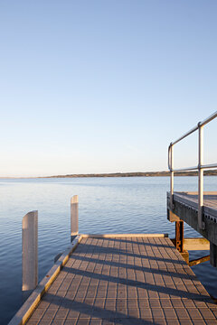 Where the Snowy River meets the sea in Marlo, Australia