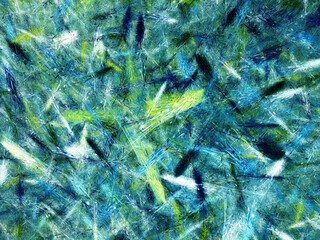 blue abstract fractal background 3d rendering illustration