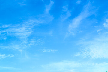 blue sky with beautiful natural white clouds	
