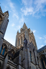 Fototapeta na wymiar truro cathedral panorama cornwall England uk 