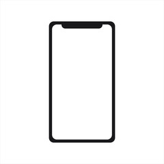 Smartphone icon. Vector illustration. Isolated on white background.