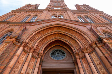 Entrance portal of the Marktkirche in Wiesbaden