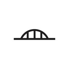 Bridge icon logo design vector