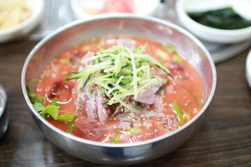 한국 음식 물회