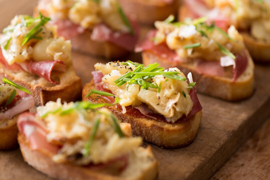 Crontini with Capicollo and Roast Garlic