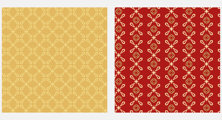 Decorative background pattern, wallpaper texture. Gold and rusty tones. Vector geometric patterns