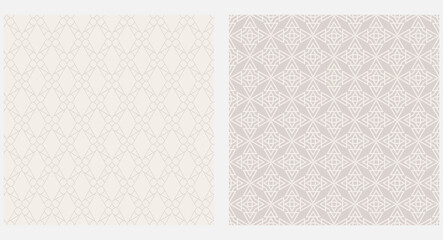 Gray geometric patterns, background image, wallpaper texture. Vector art.