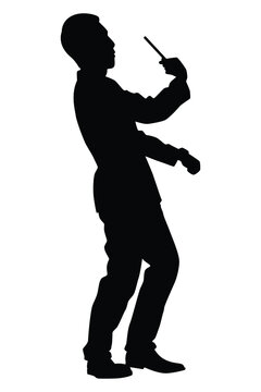 Conductor Silhouette Vector