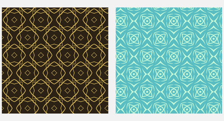 Modern background pattern. Bright wallpaper texture. Black, gold and green tones. Vector geometric patterns