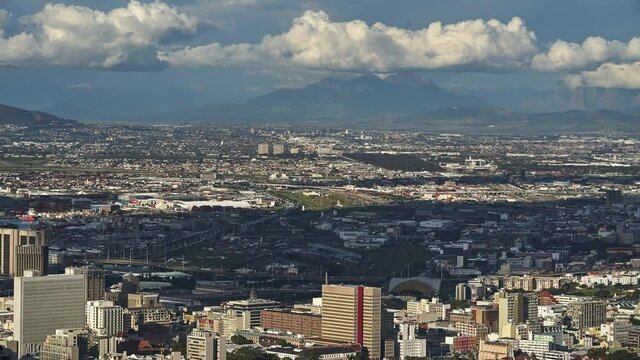 Cape Town city Timelapse with clouds 2018