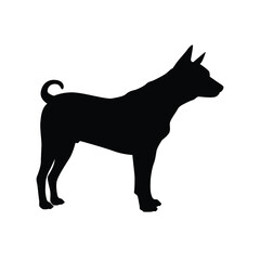 Thai dog silhouette vector
