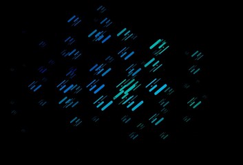 Dark Blue, Green vector template with repeated sticks.