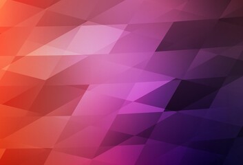 Light Pink, Red vector template with rhombus.