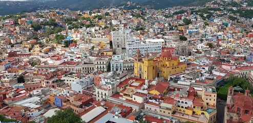 Obraz premium View of the city of Guanajuato, Mexico