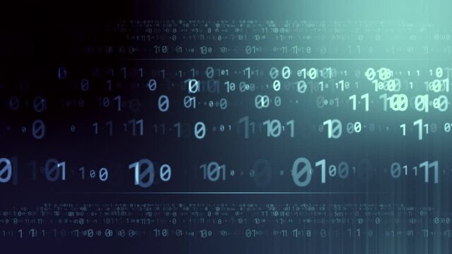 Digital binary data, streaming code background