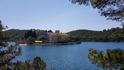 Fototapeta na wymiar Castle on th island of Mljet, Croatia