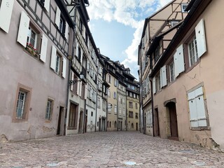 Streets of the old town of Colmar, Alsace, France