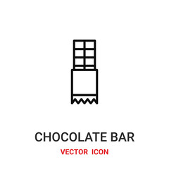 Chocolate bar vector icon. Modern, simple flat vector illustration for website or mobile app.Chocolate symbol, logo illustration. Pixel perfect vector graphics	
