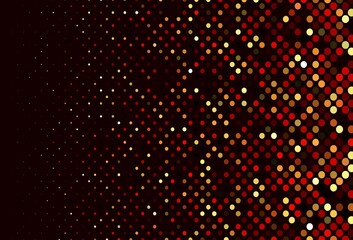 Dark Red vector backdrop with dots.