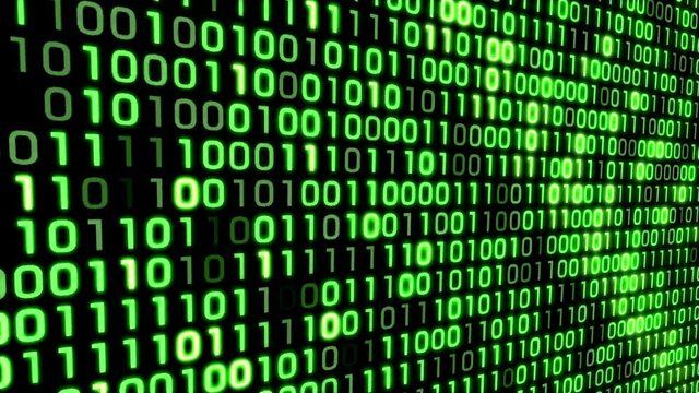 Digital binary data, streaming code background