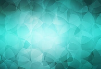 Light Green vector gradient triangles pattern.