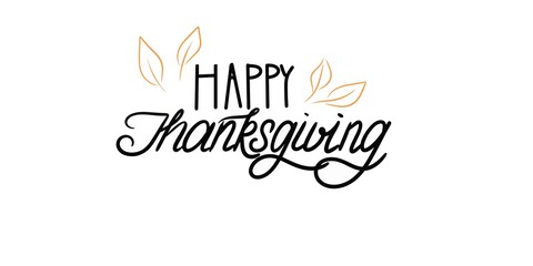Happy Thanksgiving Banner Sign, vector illustration image.