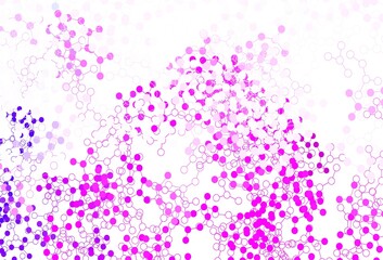 Light Purple, Pink vector template with artificial intelligence structure.