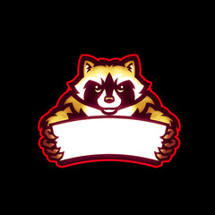 raccoon logo.