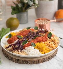 Kushari, plato egipcio de legumbres y cereales