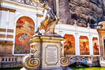 Pferdeschwemme von Salzburg in der Altstadt, Österreich