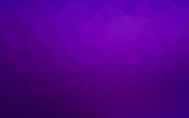 Obraz premium Light Purple vector shining triangular background. A completely new color illustration in a vague style. Brand new style for your business design.