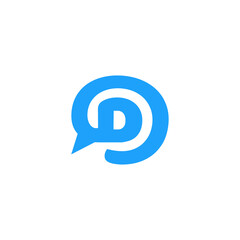 vector D logo d @ alphabet icon illustrations